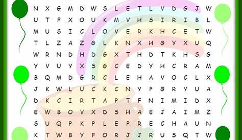 St. Patrick's Day Word Search