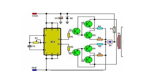100W Inverter Circuit Schematic circuit diagram | Inverter circuit