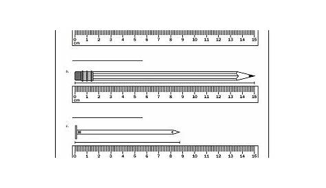 measure in centimeters worksheet