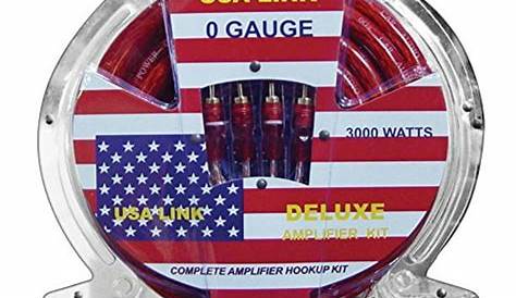 Q Power 0GAUGE 0 Gauge USA Link 0 Gauge Amp Wiring Kit w/ RCA - Walmart