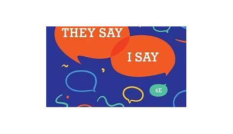 they say i say with readings fifth edition pdf