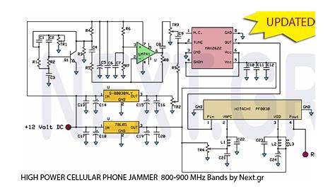circuit diagram for mobile phone jammer