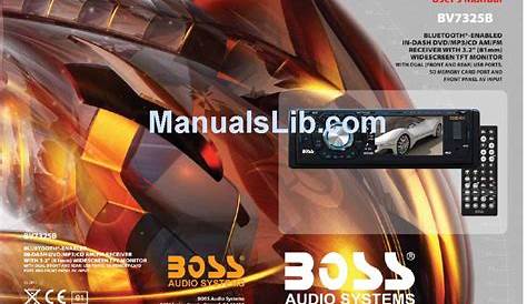 boss audio systems 750brgb owner manual