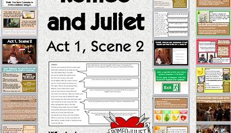 Romeo and Juliet- Act 1 Scene 2 (Capulet and Paris) WHOLE LESSON and