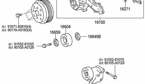 1662031040 - Toyota Accessory Drive Belt Tensioner Assembly | Toyota