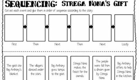 strega nona worksheets free