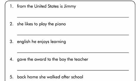Kindergarten Simple Sentences Worksheet - Kindergarten
