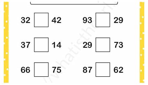 greater than or equal to worksheets