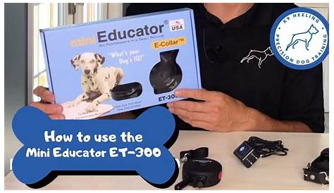 How to use E-Collar Technologies - Mini Educator ET-300 - YouTube