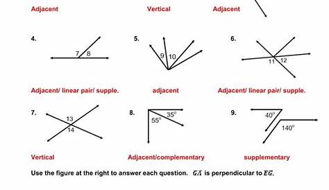 Vertically Opposite Angles Worksheet Grade 5 Pdf | worksheet today