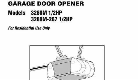 liftmaster professional garage door opener manual