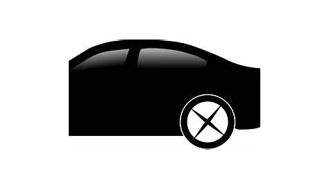 black and white car diagram