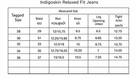 just jeans size chart
