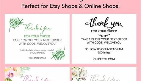 small printable thank you cards