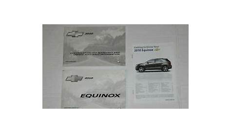 2010 10 Chevy Chevrolet Equinox Owners Manual Set Guide Handbook OEM $0