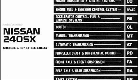 1993 Nissan 240SX Repair Shop Manual Original