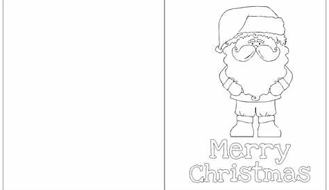 15 Best Printable Foldable Coloring Christmas Cards - printablee.com