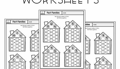 3rd Grade Multiplication Fact Families Worksheets - Free Printable