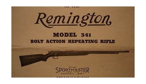 remington 341 rifle owner manual