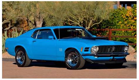 1970 ford mustang boss 429 grabber blue