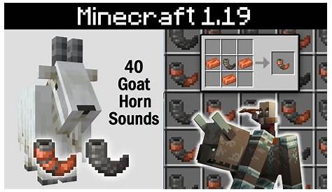 Minecraft 1.19 - Goat Horn, Copper Horn - All 40 Special Sounds And