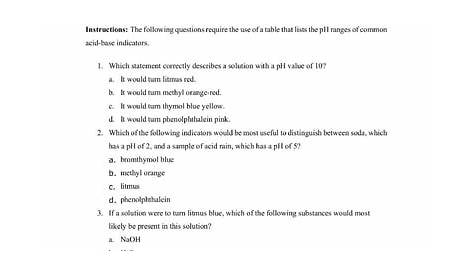 Grade 10 - Worksheets - Chemistry