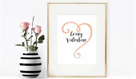 Be my Valentine Free Printable | Bridesmaids personalized, Free