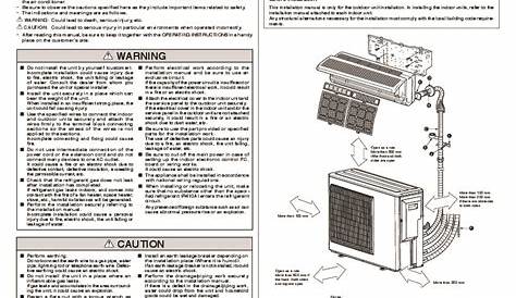 Mitsubishi MXZ 3A54VA MXZ 4A71VA Air Conditioner Installation Manual