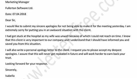 Apology Letter To Customer For Rude Behavior - Infoupdate.org