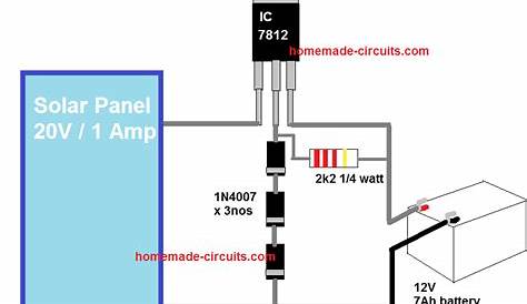 12 Volt Solar Panel Charge Controller Circuit Diagram - Wiring Diagram