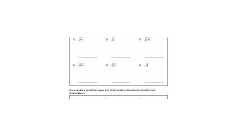 square root and cube root worksheets