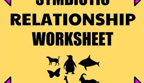 Symbiotic Relationship Worksheet | Relationship, Worksheets, Stem