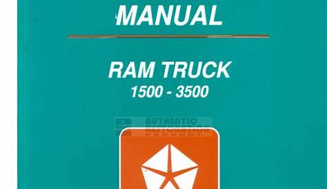 1995 Dodge Ram Service Manual.pdf
