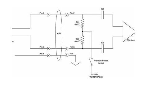 phantom power supply circuit diagram