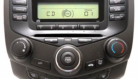 2AC0 2003 04 2005 2006 2007 Honda Accord Radio CD Player