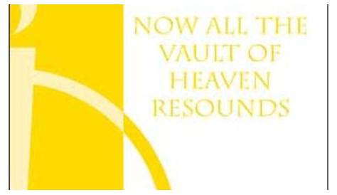Now All The Vault Of Heaven Resounds By Jeffrey Blersch - Sheet Music