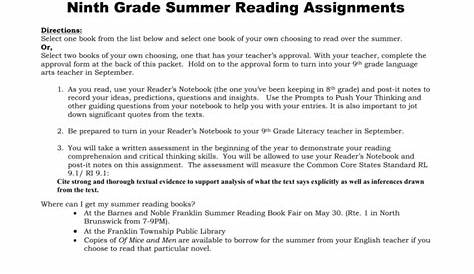 summer reading books for 9th graders