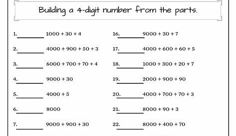 5th grade place value worksheets - 5th grade place value practice