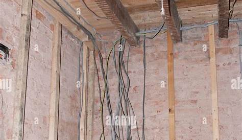 New electrical wiring in a house renovation project Stock Photo - Alamy