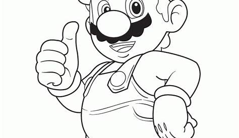 Mario Coloring Pages For Kids - Coloring Home