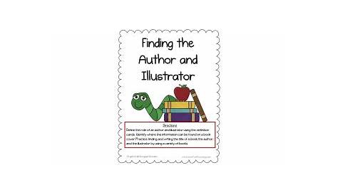 Identifying the Author and the Illustrator Worksheet by Teach Simple