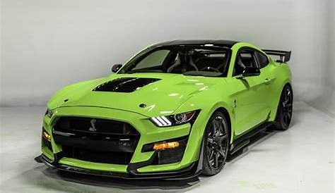 ford mustang lime green