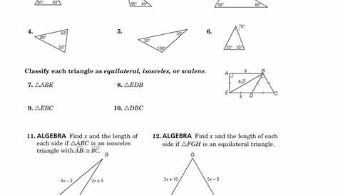 glencoe geometry worksheet