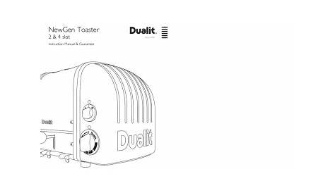 Dualit 20293 Toaster User Manual | Manualzz