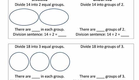 division as sharing worksheets