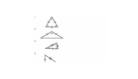 geometry triangles worksheets