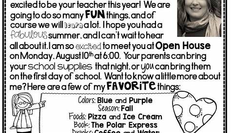 Teacher Welcome Letter Template | merrychristmaswishes.info