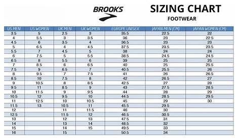 Understand and buy brooks size chart> OFF-61%