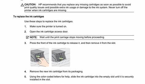 Replace the ink cartridges | HP Officejet Pro 8610 e-All-in-One Printer