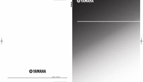 yamaha av 55 owner's manual